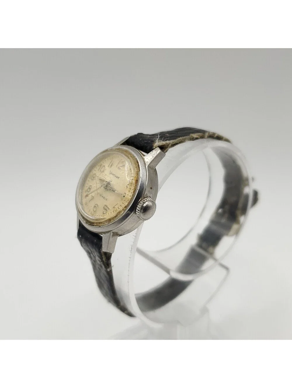 Vintage Vantage Mechanical Womens 20mm Watch For Parts Or Repair